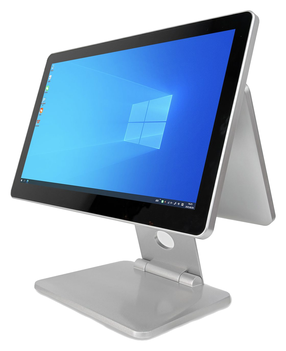 TouchPOS A9 silver dual-screen POS terminal