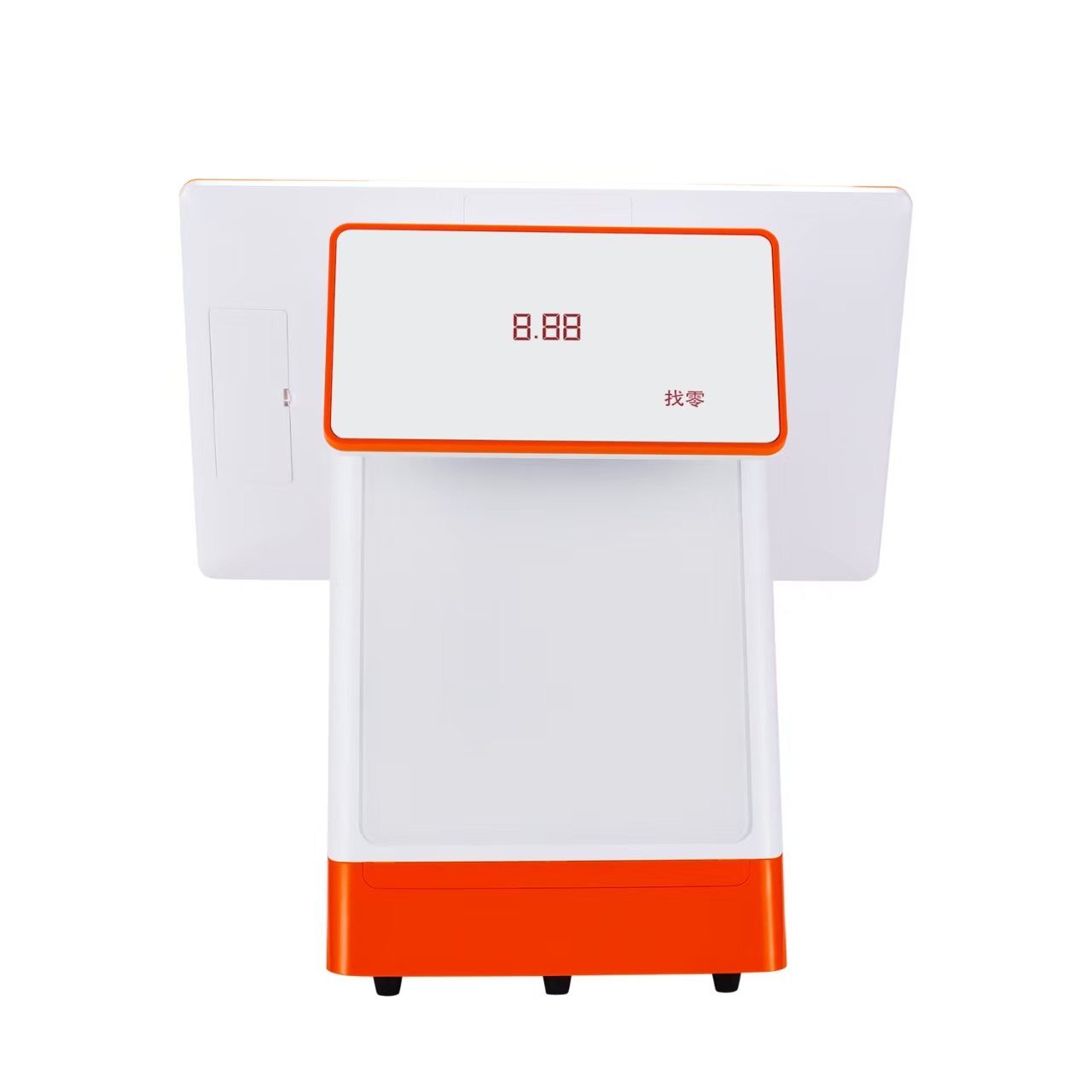 E9 Produktansicht — Weiß / Orange — 3