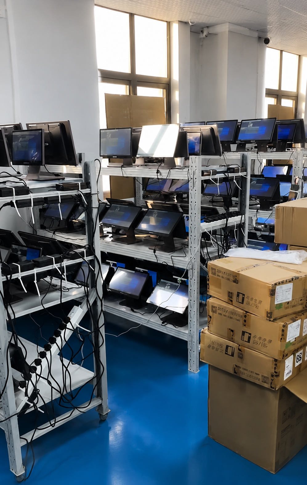 TouchPOS aging test area