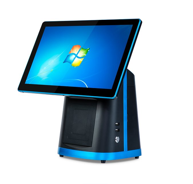 TouchPOS A8 preto / azul – vista 4