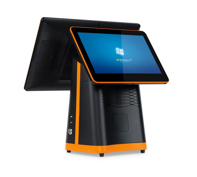 TouchPOS A8 preto / laranja – vista 23