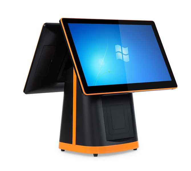 TouchPOS A8 preto / laranja – vista 30