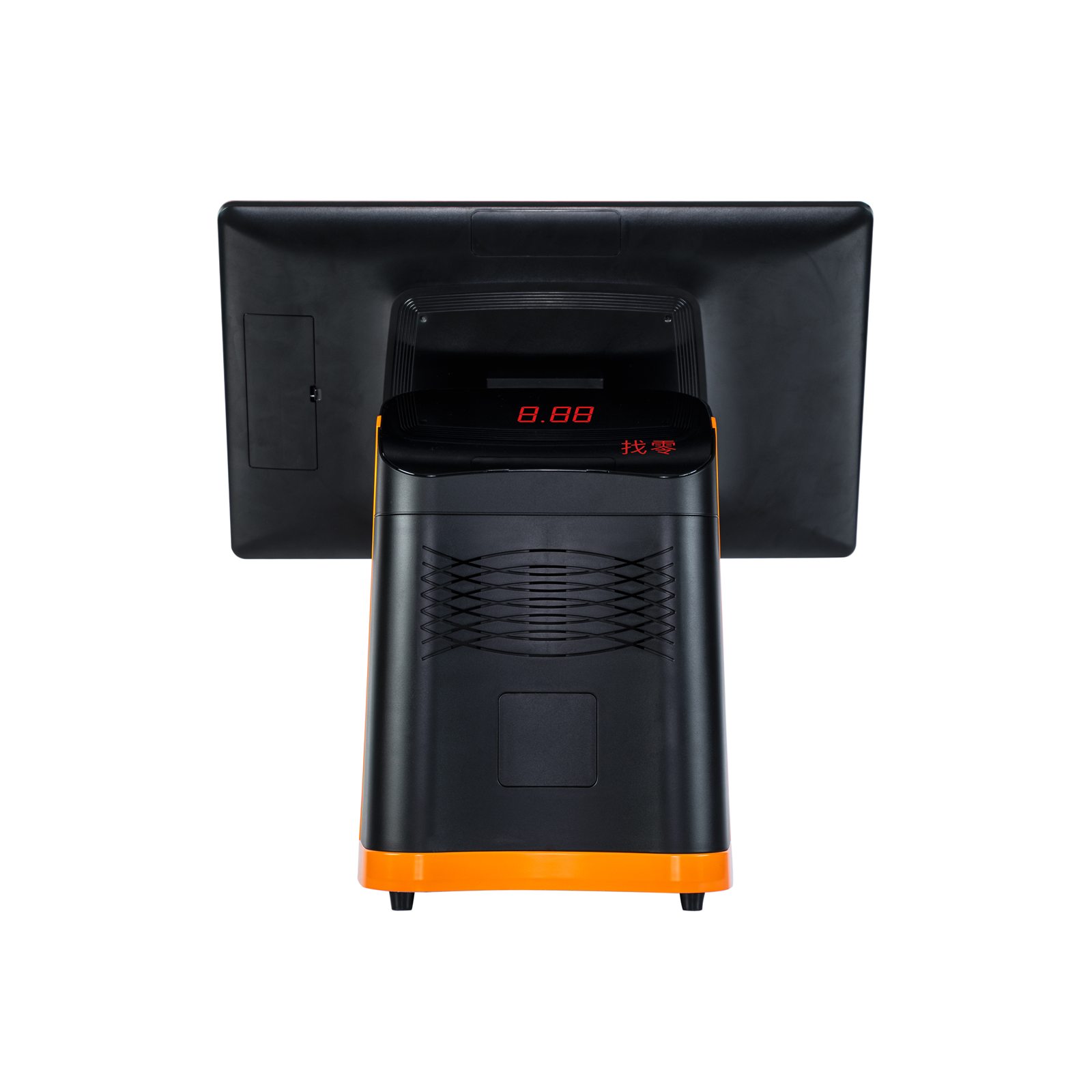 TouchPOS A8 preto / laranja – vista 5