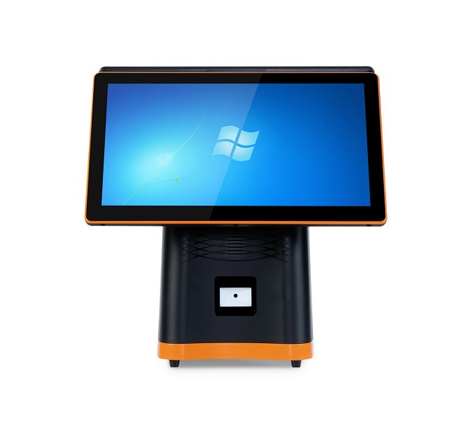 TouchPOS A8 preto / laranja – vista 9
