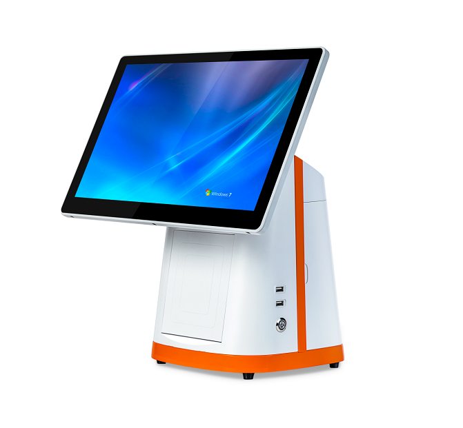TouchPOS A8 branco / laranja – vista 12