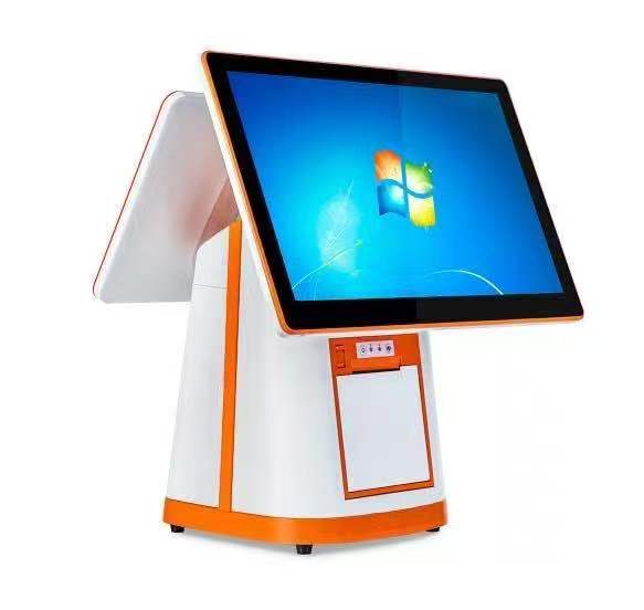 TouchPOS A8 branco / laranja – vista 2