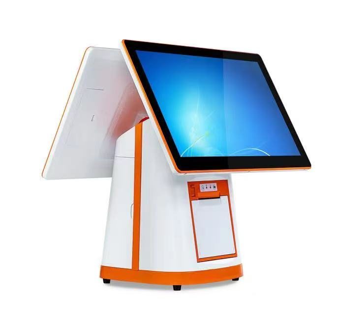 TouchPOS A8 branco / laranja – vista 4