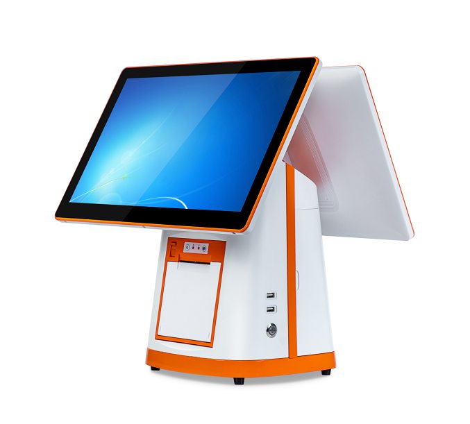 TouchPOS A8 branco / laranja – vista 7
